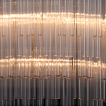 Люстра круглая с прозрачными стеклянными трубками Nembus варинант исполнения - 4 | Loft Concept в Барнауле