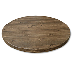 Стол журнальный c коричневой круглой столешницей на трех металлических ножках Charm Coffee Table варинант исполнения - 2 | Loft Concept в Барнауле