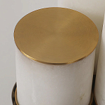 Торшер геометрический с тремя мраморными плафонами Marble Tripod варинант исполнения - 9 | Loft Concept в Барнауле