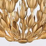 Люстра золотого цвета из множества металлических лепестков в форме тюльпанов Hinkley варинант исполнения - 5 | Loft Concept в Барнауле