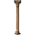 Антикварная колонна из тикового дерева Bhavnagar Antique Column Brown варинант исполнения - 1 | Loft Concept в Барнауле