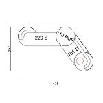 Угловой диван Calypso с поворотным механизмом и пуфом   варинант исполнения - 7 | Loft Concept в Барнауле