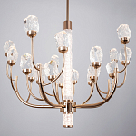 Люстра с декором в виде кристаллов из хрусталя Kenneth Crystal Stone Chandelier 20 варинант исполнения - 3 | Loft Concept в Барнауле