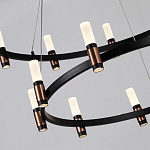 Люстра подвесная с двумя круглыми ярусами и цилиндрическими плафонами Arnaut Light варинант исполнения - 5 | Loft Concept в Барнауле