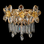 Бра с декоративными элементами в виде крупных хрустальных цветов Palace Gardens варинант исполнения - 1 | Loft Concept в Барнауле