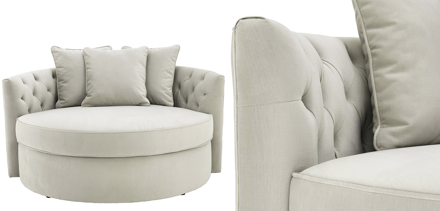 Диван Eichholtz Sofa Carlita Pebble grey Диван Eichholtz Sofa Carlita Pebble grey - Loft-Concept в Барнауле