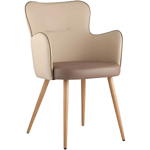 Стул Space Chair Бежевая Экокожа