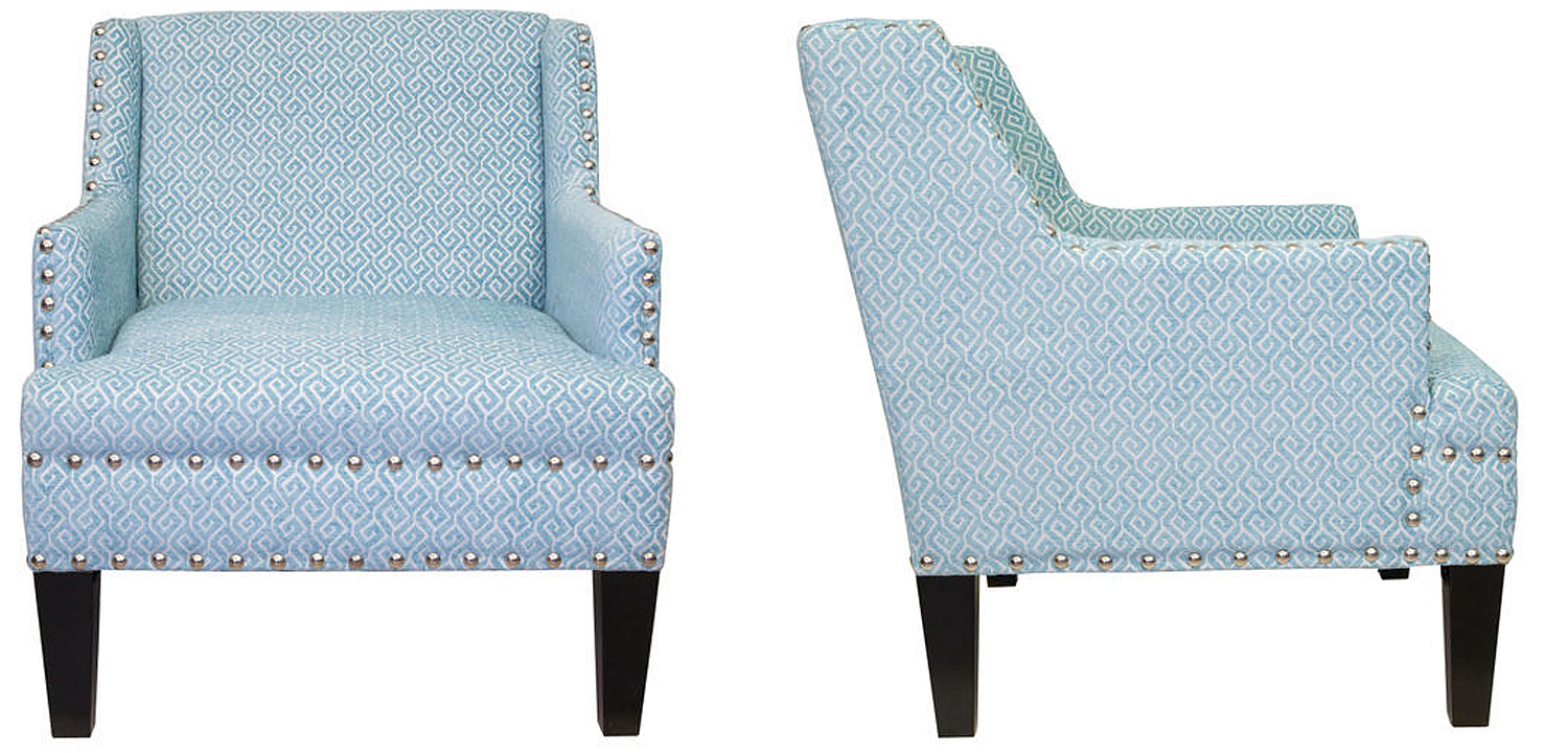 Кресло Fabio Armchair Velour blue Кресло Fabio Armchair Velour blue - Loft-Concept в Барнауле