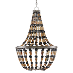 Люстра каплевидной формы с подвесками в виде декоративных бусин Flat Beads варинант исполнения - 3 | Loft Concept в Барнауле