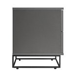 Тумба прикроватная цвета графит с ящиками Strict Lines варинант исполнения - 6 | Loft Concept в Барнауле