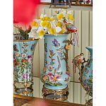 Ваза с птичкой из фарфора с бронзовыми элементами Garden of Eden варинант исполнения - 8 | Loft Concept в Барнауле