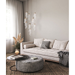 Люстра каскадная с 10-ю прозрачными плафонами Wave Line варинант исполнения - 12 | Loft Concept в Барнауле