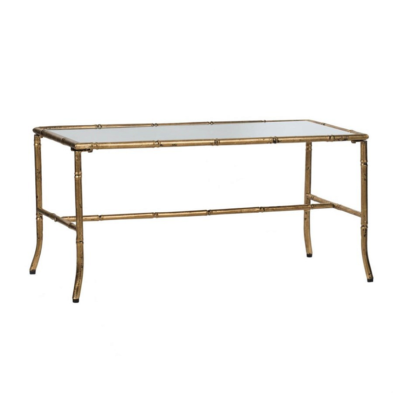 Журнальный стол Bamboo Frame Золотой Прозрачный Журнальный стол Bamboo Frame Золотой Прозрачный в Барнауле | Loft Concept