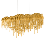 Люстра подвесная с металлическими дугами и длинными цепочками 115 см Atlantis Chain варинант исполнения - 1 | Loft Concept в Барнауле