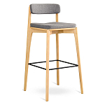 Барный стул из массива ясеня Elegant Ash Shape варинант исполнения - 2 | Loft Concept в Барнауле