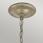 Люстра серебряного цвета с состаренным эффектом и декоративным подвесным шаром Kichler варинант исполнения - 9 | Loft Concept в Барнауле