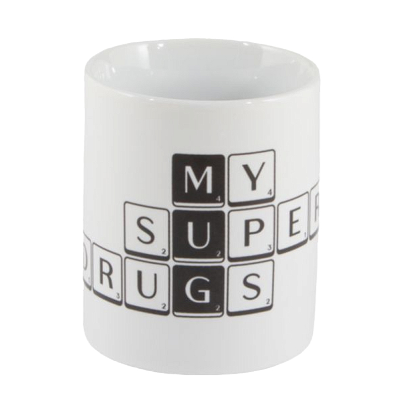 Кружка Seletti Tiles and Tales Mug Белый Черный Кружка Seletti Tiles and Tales Mug Белый Черный в Барнауле | Loft Concept