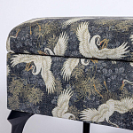 Банкетка с принтом из журавлей Crane варинант исполнения - 3 | Loft Concept в Барнауле