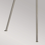 Торшер на трех тонких перекрещенных ножках с белым конусным абажуром из льна Feiss варинант исполнения - 8 | Loft Concept в Барнауле