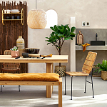 Ваза декоративная из натурального плетеного бамбука Bamboo Decor 42 варинант исполнения - 6 | Loft Concept в Барнауле