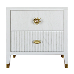 Тумба прикроватная с двумя ящиками Elsa Dreams White варинант исполнения - 5 | Loft Concept в Барнауле