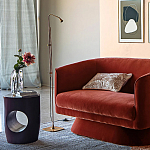 Приставной столик черного цвета AMORPHOUS варинант исполнения - 5 | Loft Concept в Барнауле