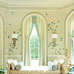 Обои ручная роспись Gingko Colourway SC-237 on grey painted Xuan paper варинант исполнения - 1 | Loft Concept в Барнауле