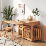 Обеденный стол раскладной из дерева Astiс Table варинант исполнения - 2 | Loft Concept в Барнауле