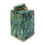 Ваза с малахитовым узором MALACHITE варинант исполнения - 3 | Loft Concept в Барнауле