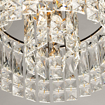 Потолочный светильник круглый с прозрачными подвесками Lunet варинант исполнения - 7 | Loft Concept в Барнауле