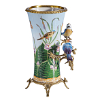 Ваза из фарфора с птицами на бронзовой ветке Garden of Eden варинант исполнения - 3 | Loft Concept в Барнауле