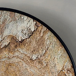 Бра с каменным диском в металлической раме Sandstone Painting варинант исполнения - 4 | Loft Concept в Барнауле
