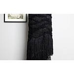 Напольная лампа черная с текстильными элементами "ЯРВИ" варинант исполнения - 4 | Loft Concept в Барнауле