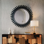 Настольная лампа с чашеобразными дисками на корпусе Glowing Waterfall варинант исполнения - 4 | Loft Concept в Барнауле