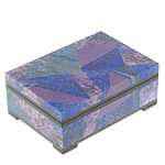Шкатулка из натурального камня лазурит и чароит Stone Casket варинант исполнения - 1 | Loft Concept в Барнауле