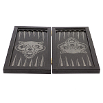 Подарочные нарды из натурального камня с гравировкой Backgammon from Stone варинант исполнения - 4 | Loft Concept в Барнауле