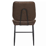 Стул с темно-коричневой обивкой из экокожи Benderson варинант исполнения - 4 | Loft Concept в Барнауле