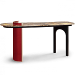 Консоль с овальной столешницей со светодиодной подсветкой Ruby варинант исполнения - 2 | Loft Concept в Барнауле