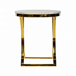 Кофейный столик на подстолье золотого цвета Noelle варинант исполнения - 3 | Loft Concept в Барнауле