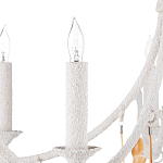 Люстра белая фактурная с подвесками из ракушек Study of Grace варинант исполнения - 1 | Loft Concept в Барнауле