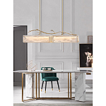 Люстра прямоугольная из фактурного стекла Chandelier Beam варинант исполнения - 3 | Loft Concept в Барнауле