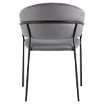 Стул в велюре серого цвета Horizon варинант исполнения - 4 | Loft Concept в Барнауле