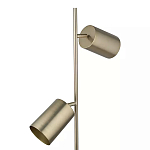 Торшер золотистый с 2-мя подвижными плафонами на белом мраморном основании Streams of Light варинант исполнения - 2 | Loft Concept в Барнауле