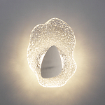 Бра с рельефным волнообразным стеклянным плафоном и вставкой из мрамора Liquid Stone варинант исполнения - 8 | Loft Concept в Барнауле