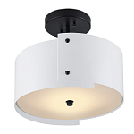 Потолочный светильник круглый светодиодный Semicircular White Panels белый варинант исполнения - 2 | Loft Concept в Барнауле