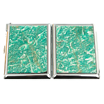 Портсигар с газовой зажигалкой из натурального камня Амазонит Stone Cigarettes Cases варинант исполнения - 9 | Loft Concept в Барнауле