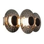 Бра из трех стеклянных фактурных дисков Eyepiece варинант исполнения - 1 | Loft Concept в Барнауле