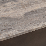 Столик журнальный квадратный  с полкой Sculptural Marble Accent с мрамором  варинант исполнения - 4 | Loft Concept в Барнауле