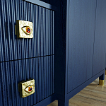 Большой шкаф с витриной Elsa Dreams Blue варинант исполнения - 5 | Loft Concept в Барнауле