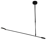 Потолочный светильник светодиодный черный металл Bendik  варинант исполнения - 1 | Loft Concept в Барнауле